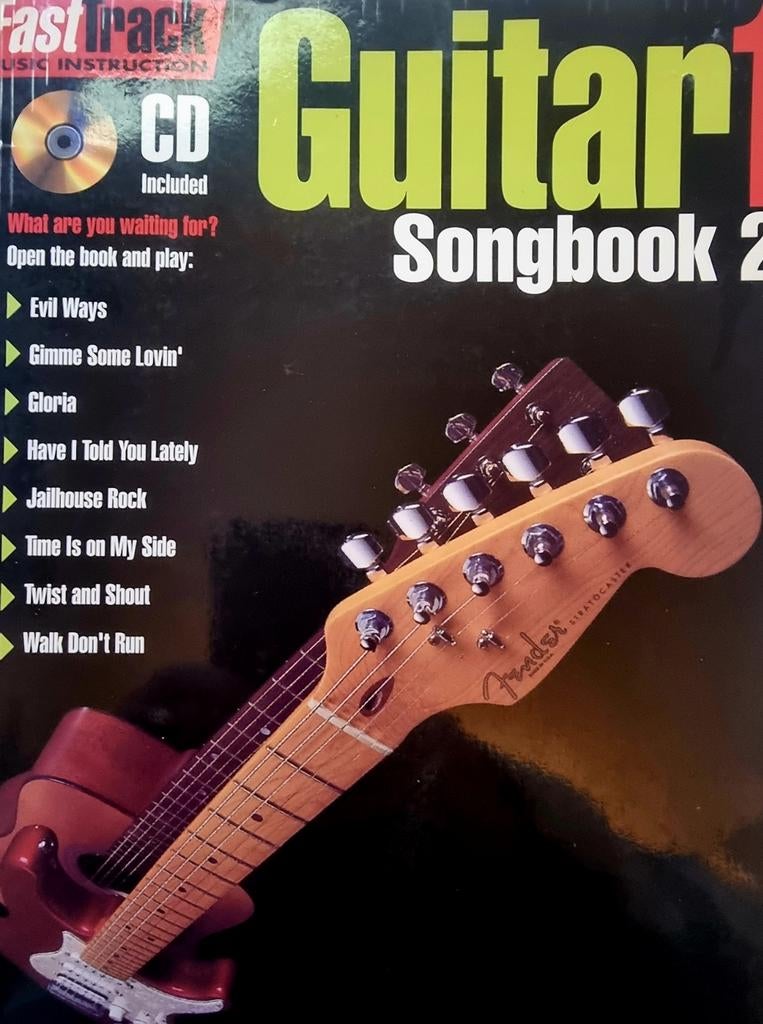 Fast Track Guitar 1 Songbook 2 met CD. Nieuwstaat, Gitaar, Les of Cursus, Ophalen of Verzenden, Zo goed als nieuw