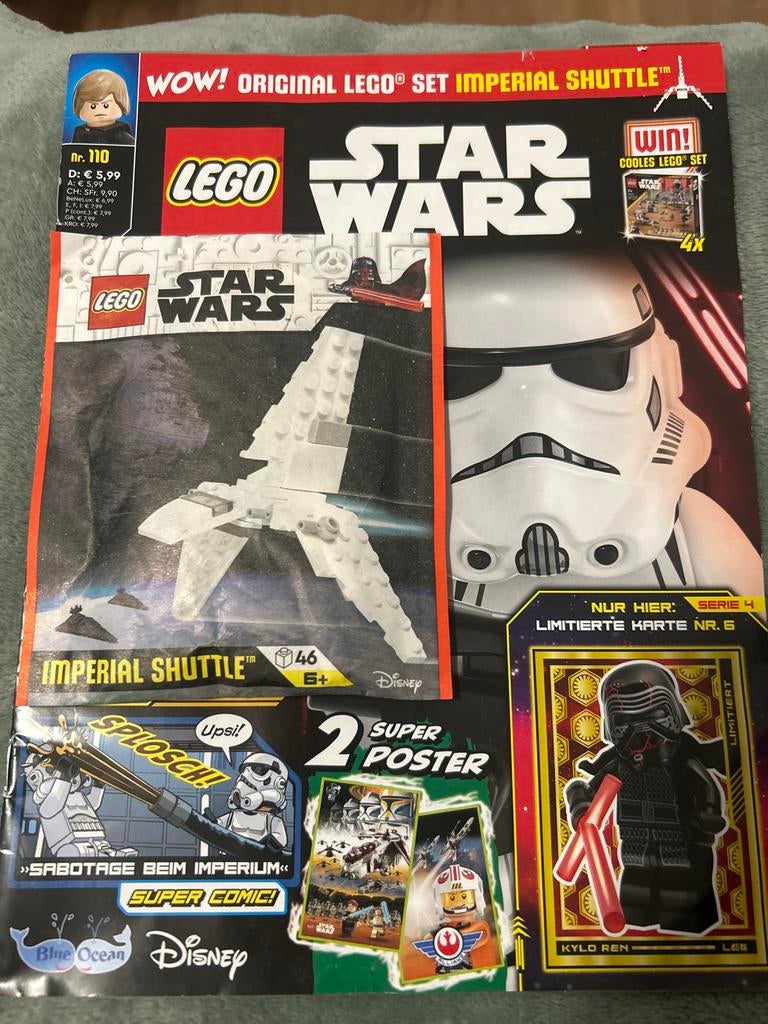 LEGO Star Wars Imperial Shuttle Magazine met set en kaart, Star Wars, Lego, Nieuw, Ophalen of Verzenden