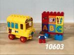 Duplo mijn eerste schoolbus 10603 (compleet) 2, Ophalen of Verzenden, Zo goed als nieuw, Complete set, Duplo