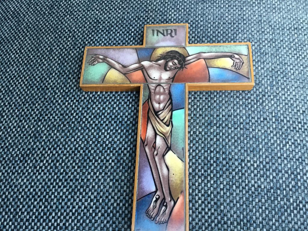 Opaline kruis met originele sticker, Ophalen of Verzenden