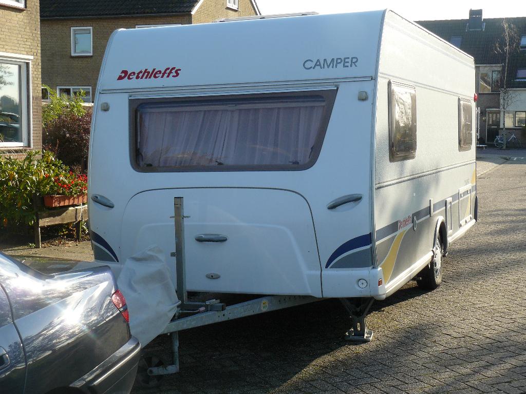 Detleffs caravan Camper 510 V, Caravans en Kamperen, Rondzit, 2 aparte bedden, 7 tot 8 meter, Particulier