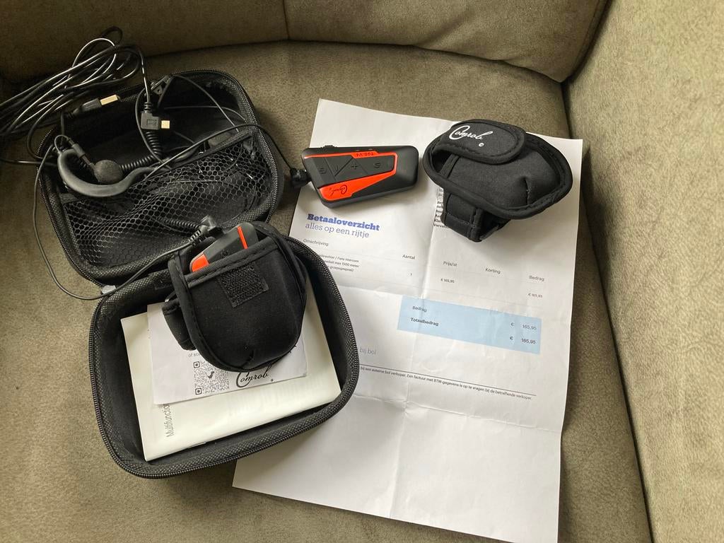 ComRode T9S-V4 Intercom Headset, Motoren, Accessoires | Overige, Zo goed als nieuw, Ophalen of Verzenden