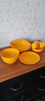 Echt Retro jaren 70 Mepal Rosti okergeel / oranje servies, Ophalen of Verzenden, Huis en Inrichting