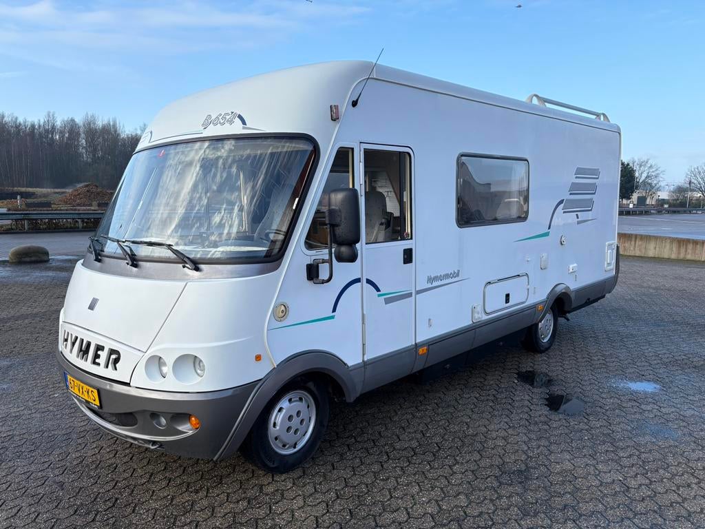 Hymer B654 origineel nederlands geleverd, Caravans en Kamperen, Campers, Particulier, tot en met 4, Integraal, Hymer, Fiat, Diesel