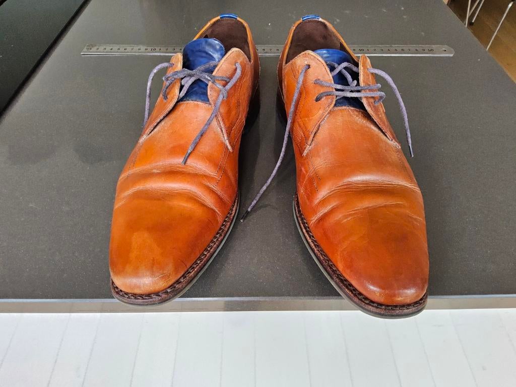 Floris van Bommel leren veterschoenen voor heren, Kleding | Heren, Schoenen, Bruin, Floris van Bommel, Ophalen of Verzenden, Gedragen