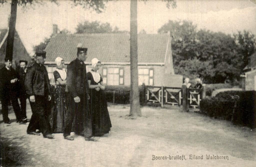 Walcheren - Boeren-bruiloft - Klederdracht, Ophalen of Verzenden, Voor 1920, Ongelopen, Zeeland