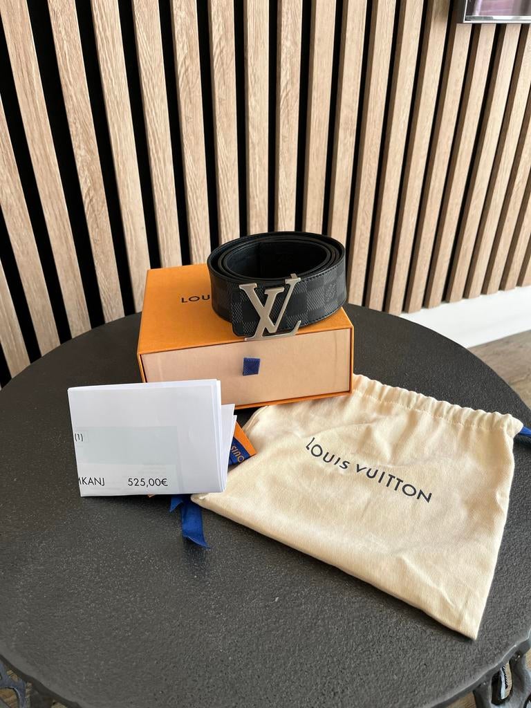 Louis Vuitton Riem 95 Reversible Leer - Nieuwstaat, Kleding | Heren, Riemen en Ceinturen, 95 tot 105 cm, Ophalen of Verzenden