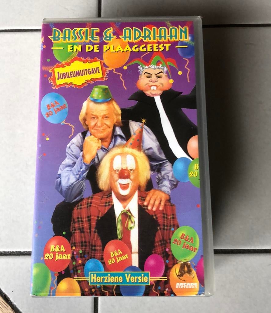 Bassie & Adriaan en de plaaggeest jubileum vhs, Ophalen, Alle leeftijden, Kinderprogramma's en -films, Overige typen