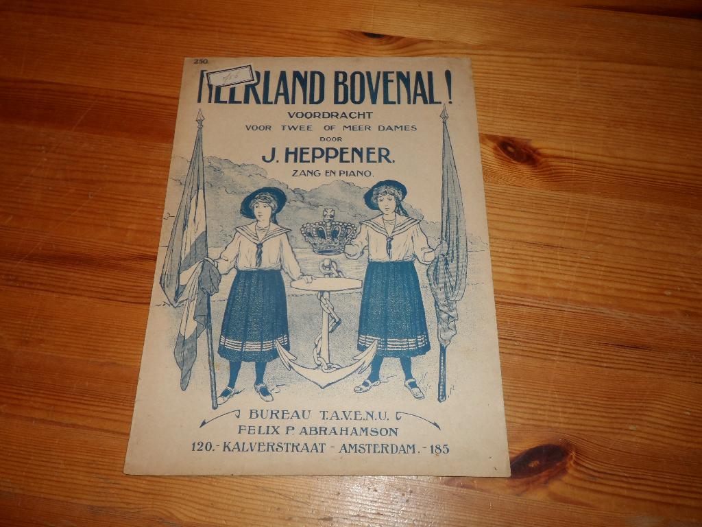 Neerland bovenal - j. Heppener, Zang, Gebruikt, Ophalen of Verzenden, Artiest of Componist