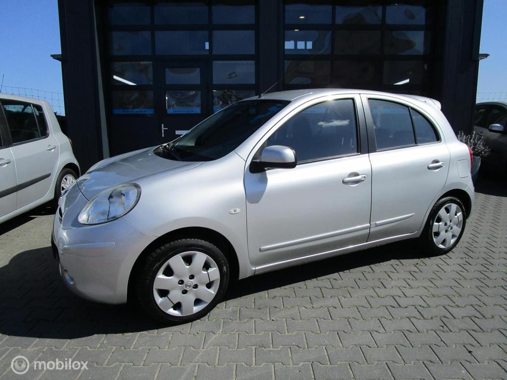 Nissan Micra 1.2 DIG-S Acenta 5drs 74dkm! Nap Airco Zuinig!, Auto's, Voorwielaandrijving, Euro 5, Stof, Zwart