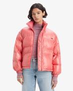 levi’s puffer jacket, Kleding | Dames, Jassen | Winter, Ophalen, Zo goed als nieuw, Maat 36 (S), Roze