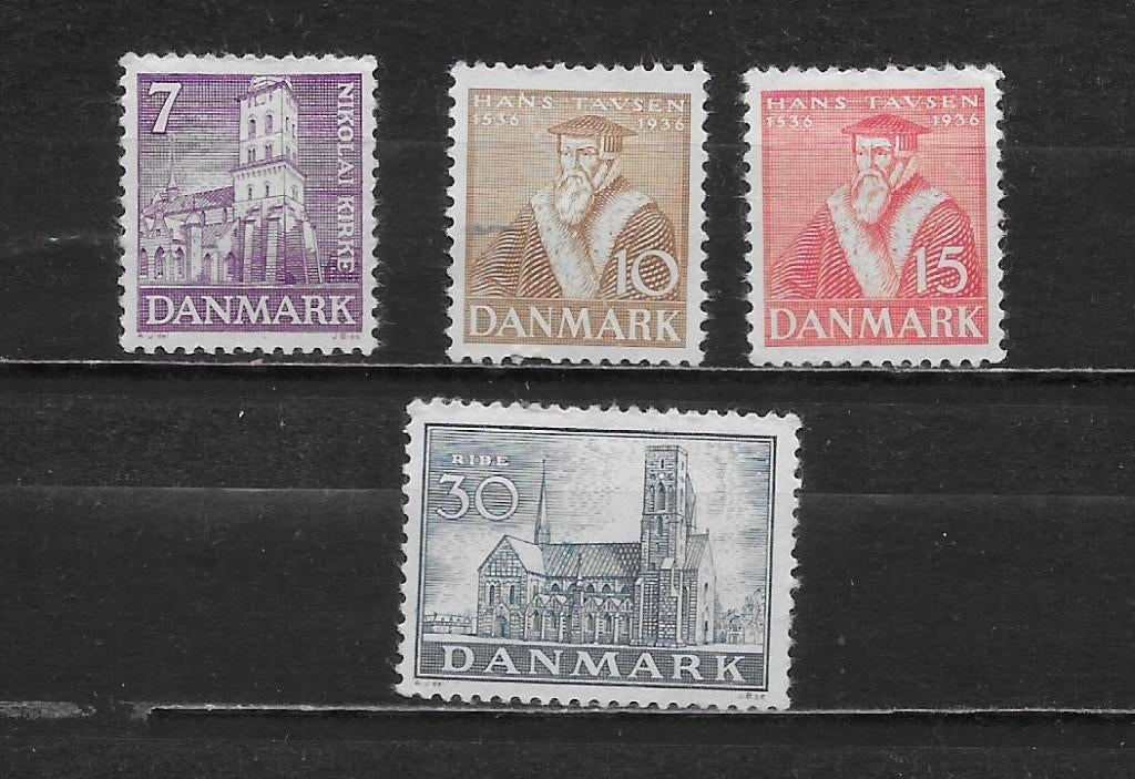 Denemarken 1936 postfris plakker, Verzenden, Denemarken, Postfris