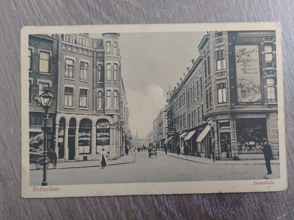 Rotterdam, Zwaanshals, Ophalen of Verzenden, 1920 tot 1940, Gelopen, Zuid-Holland