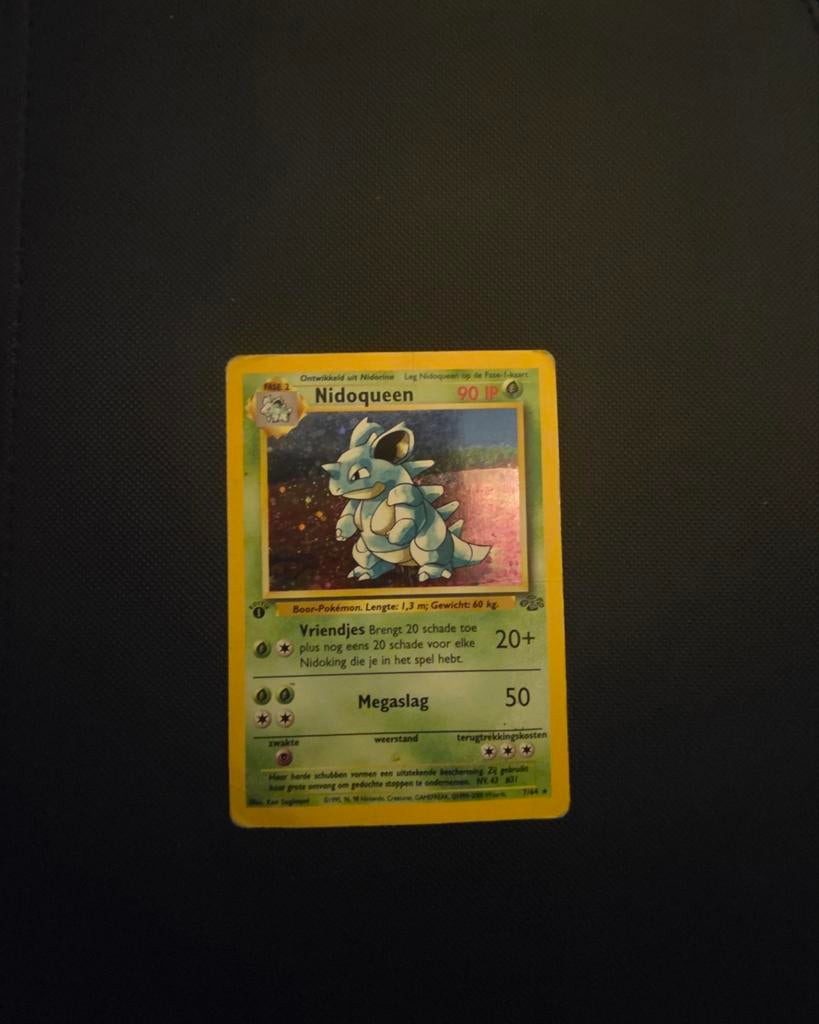 Nidoqueen Pokémon kaart (Nederlands), Ophalen of Verzenden, Gebruikt, Losse kaart