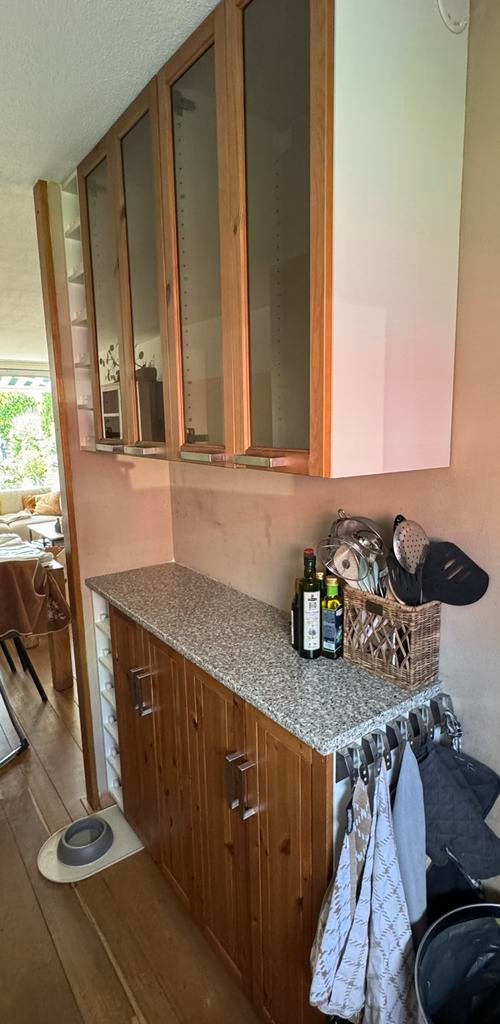 Ikea keuken (glazen en dichte) kastjes incl. Wijnrekken, Huis en Inrichting, Keuken | Keukenelementen, Ophalen, Gebruikt, 100 tot 150 cm