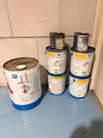 4 blikken Sigmadur 520 Ral 7011 ijzergrijs en thinner 21-06, Doe-het-zelf en Verbouw, Ophalen of Verzenden, Zo goed als nieuw