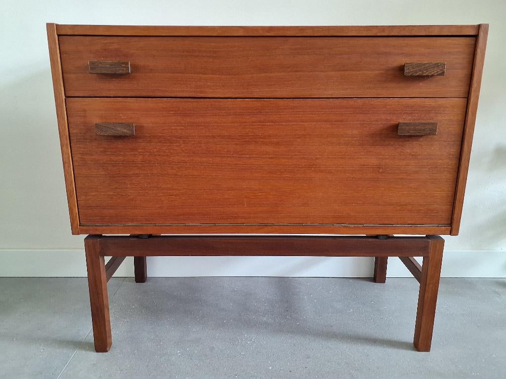 teak vintage kastje topform, Ophalen of Verzenden