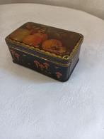 ANTIEK BLIKJE MET FRUITAFBEELDING, Ophalen of Verzenden