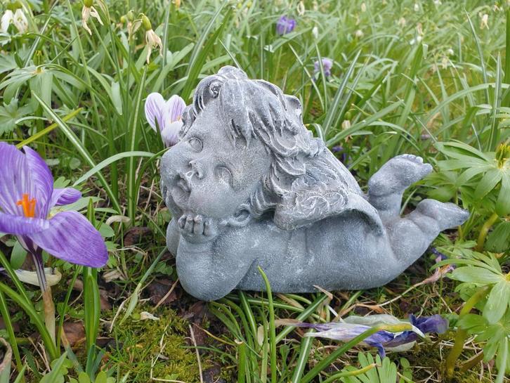 engel voor binnen en buiten , tuinbeeld, Tuin en Terras, Tuinbeelden, Nieuw, Kunststof, Ophalen of Verzenden