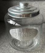 Glazen koekjespot, Huis en Inrichting, Keuken | Servies, Glas of Glazen, Gebruikt, Ophalen of Verzenden, Glas