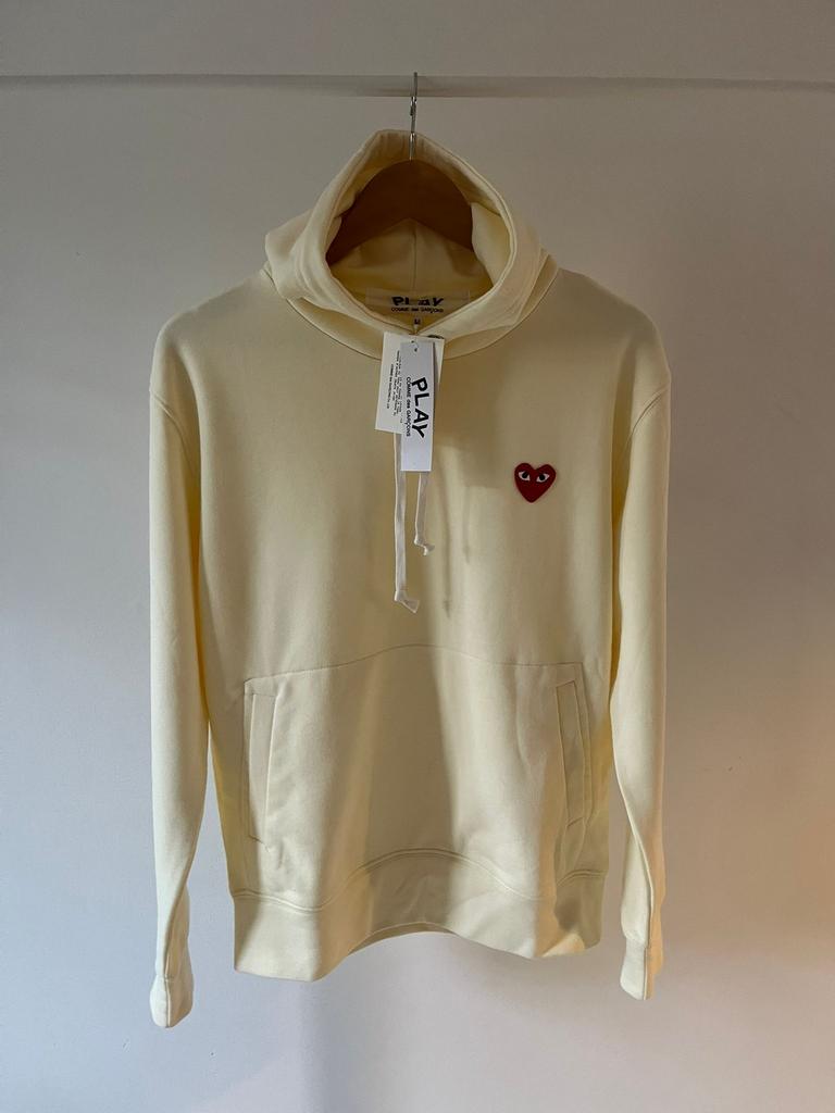 Comme des Garcons PLAY Hoodie | Beige / Creme | Medium, Ophalen of Verzenden, Nieuw, Maat 48/50 (M), Beige