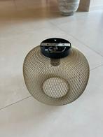 Qazqa plafondlampen mesh goudkleurig e27, Huis en Inrichting, Lampen | Lampenkappen, Ophalen, Zo goed als nieuw, Rond, 25 tot 50 cm