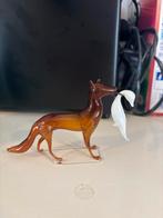 Glazen vos met prooi - Lauscha birmini, Ophalen of Verzenden, Zo goed als nieuw, Dier