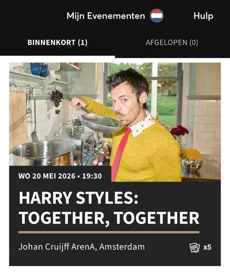 Harry Styles kaartjes woensdag 20 mei, Tickets en Kaartjes, Concerten | Overige, Twee personen, Mei