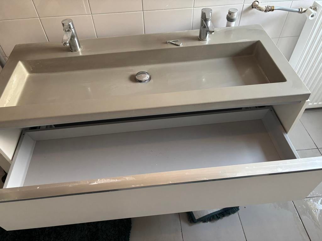 Wastafelmeubel, Ophalen of Verzenden, Zo goed als nieuw, Minder dan 100 cm, Wasbak of Wastafel
