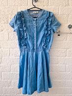 Twinset denim jurk ruches maat 164 XS/S, Blauw, Ophalen of Verzenden, Zo goed als nieuw, Maat 34 (XS) of kleiner