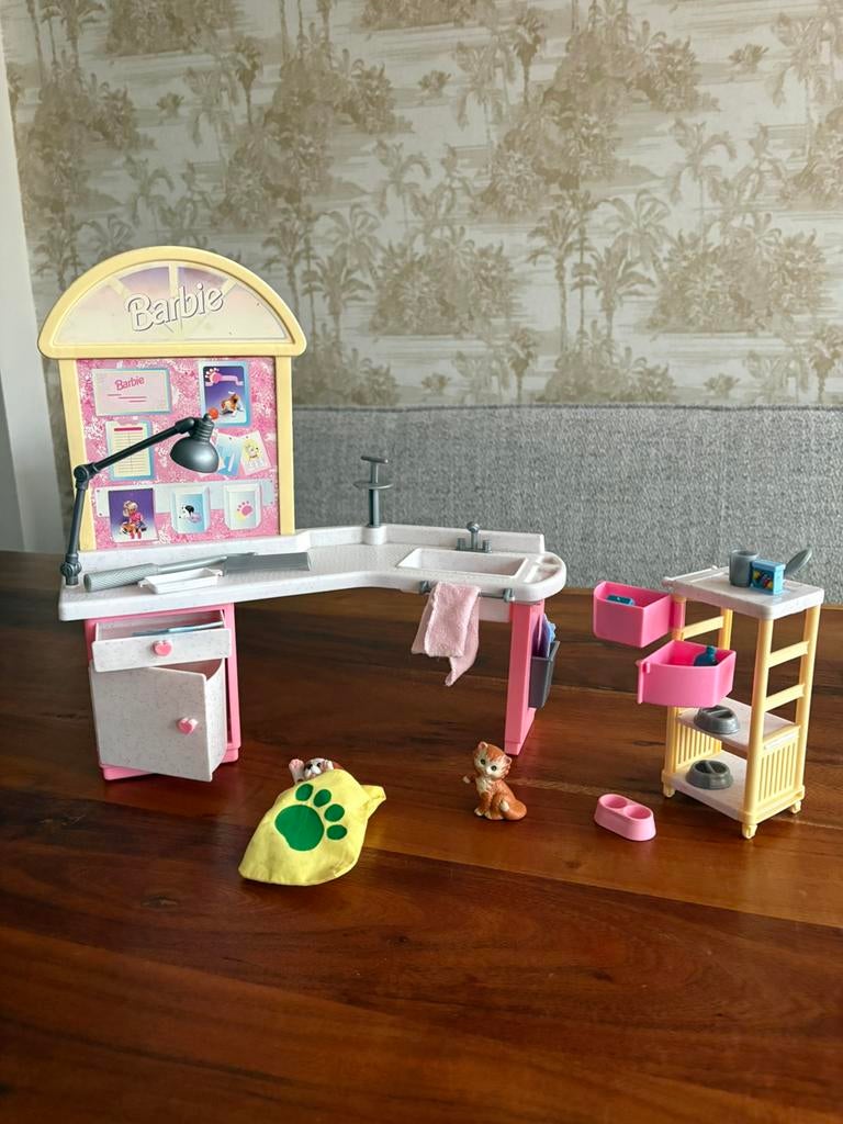 Barbie dierenarts, Ophalen of Verzenden, Zo goed als nieuw, Poppenhuis