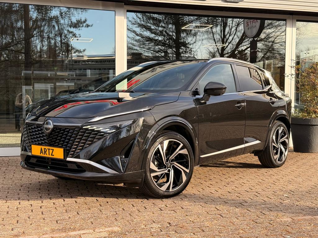 Nissan Qashqai 1.3 MHEV Xtronic Tekna Plus I Massage I H.U.D, Zwart, 4 cilinders, Zwart, 1365 kg