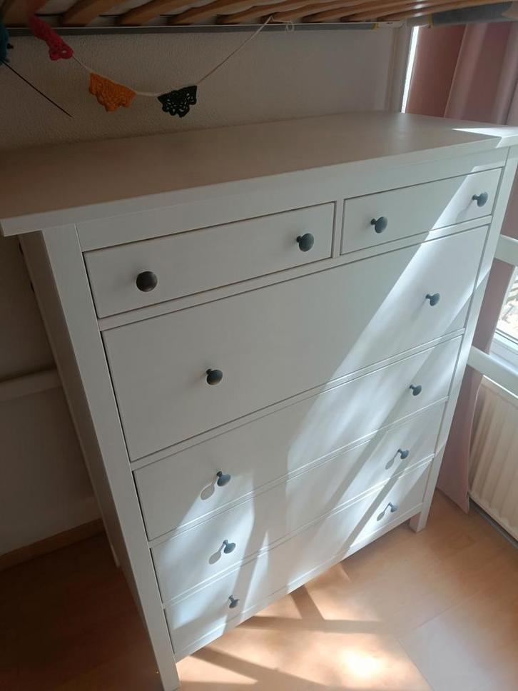 Hemnes ladekast met 6 lades IKEA, Huis en Inrichting, Kasten | Ladekasten, Gebruikt, Minder dan 100 cm, 25 tot 50 cm, 5 laden of meer