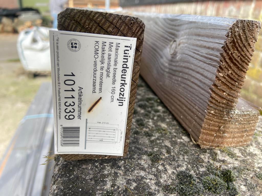 Tuindeurkozijn, Ophalen, Nieuw, Hout, Overige typen