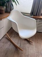 Witte schommel fauteuil, Ophalen of Verzenden, Zo goed als nieuw, Kunststof