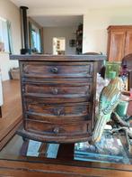 Franse brocante ladenkastje sieradenbox hout, Ophalen of Verzenden