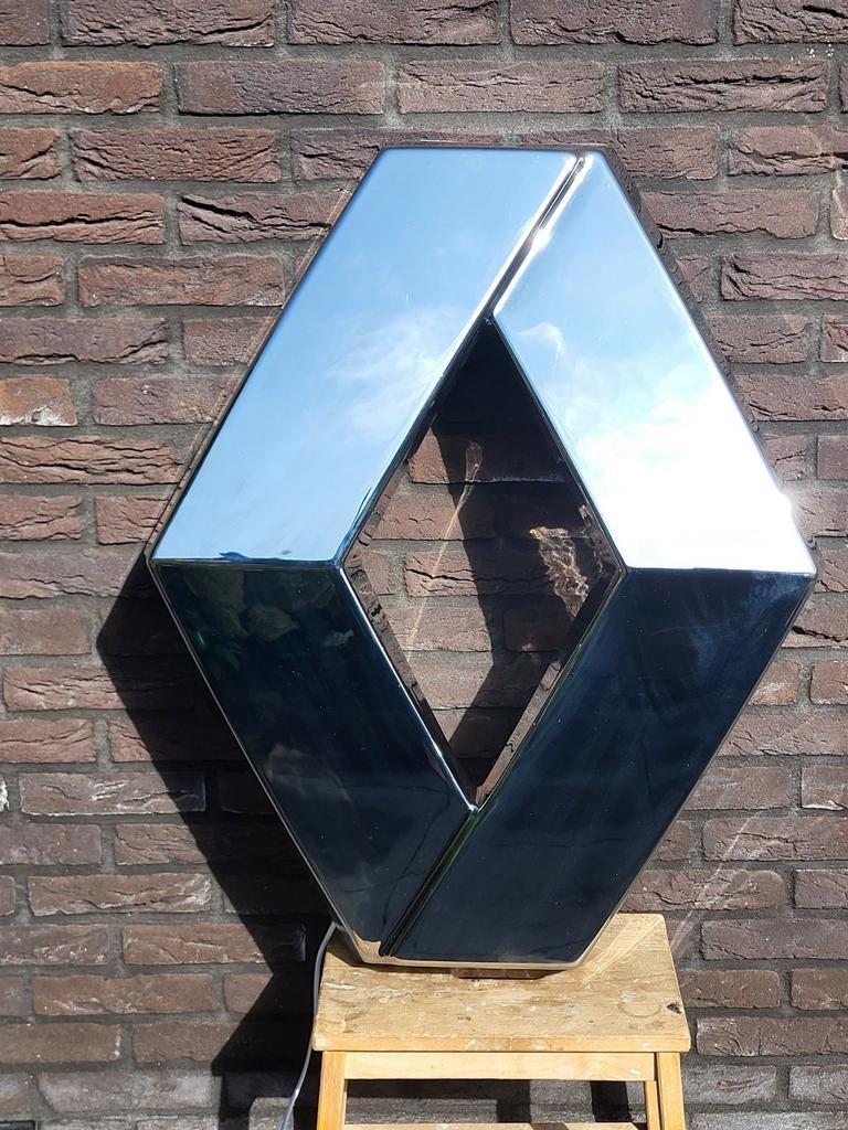 Renault Lichtreclame, lichtbak., Verzamelen, Merken en Reclamevoorwerpen, Ophalen, Gebruikt, Lichtbak of (neon) lamp, Onbekend