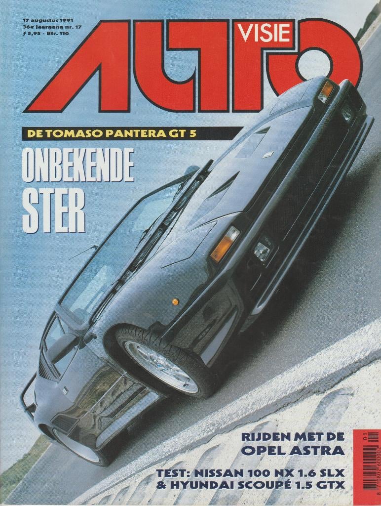 De Tomaso Pantera in Autovisie 1991, Boeken, Gelezen, Ophalen of Verzenden, Overige merken, Autovisie