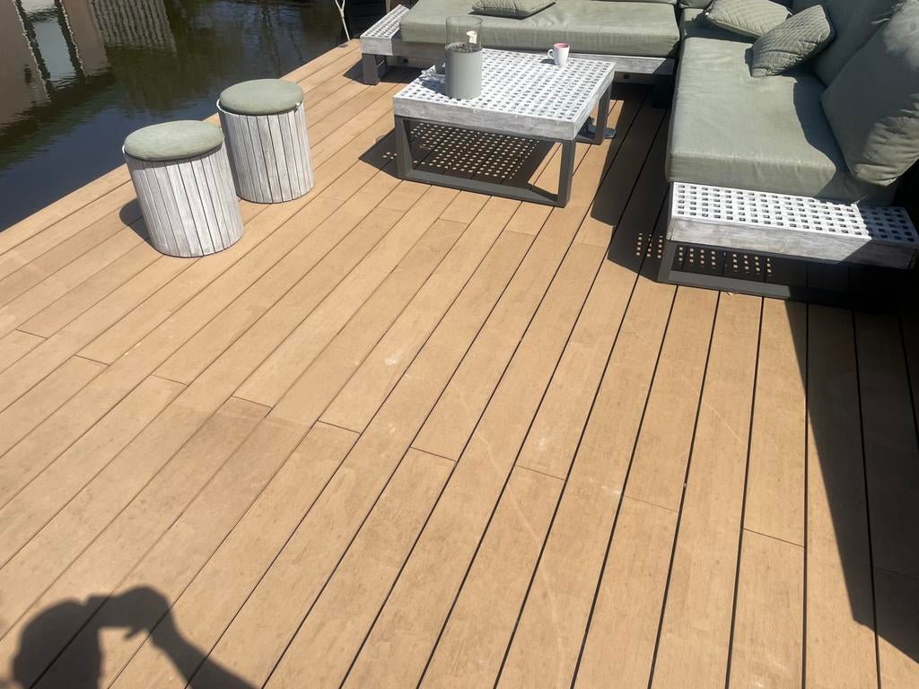 Kunststof/composiet vlonderplanken, Ophalen, Zo goed als nieuw, Composiet