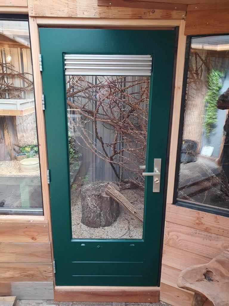 Hard houten buiten  deur, Doe-het-zelf en Verbouw, Kozijnen en Schuifpuien, Ophalen, Hout, 75 tot 150 cm, Deurkozijn