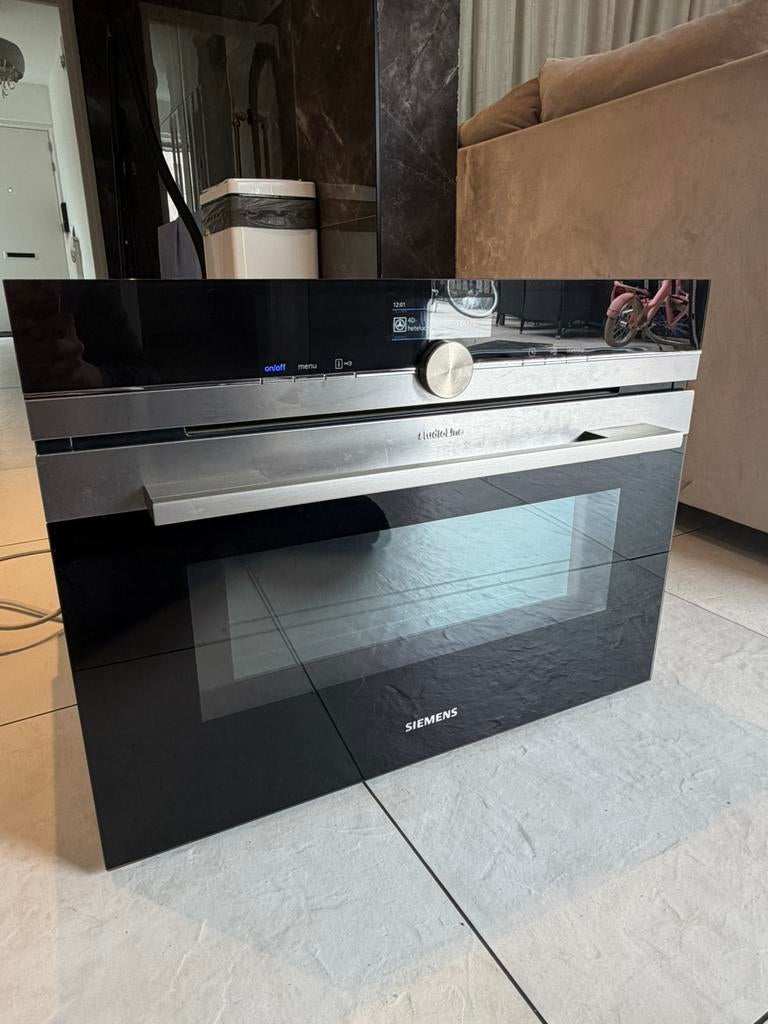 Siemens IQ700 combi oven magnetron, Ophalen of Verzenden, Zo goed als nieuw, Magnetronfunctie, 45 tot 60 cm
