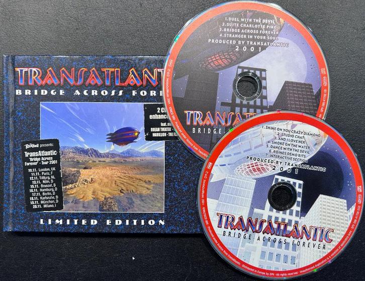 TRANSATLANTIC - Bridge across forever ( Deluxe 2CD set ), Cd's en Dvd's, Cd's | Rock, Zo goed als nieuw, Progressive, Ophalen of Verzenden