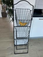 Etagere fruit en groenten rek ijzerdraad zwart, Ophalen of Verzenden, Zo goed als nieuw
