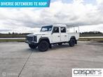 Land Rover Defender 130 E Crew Cab | Euro 5 | Grijs kent., Auto's, Land Rover, Euro 5, Stof, Gebruikt, Zwart