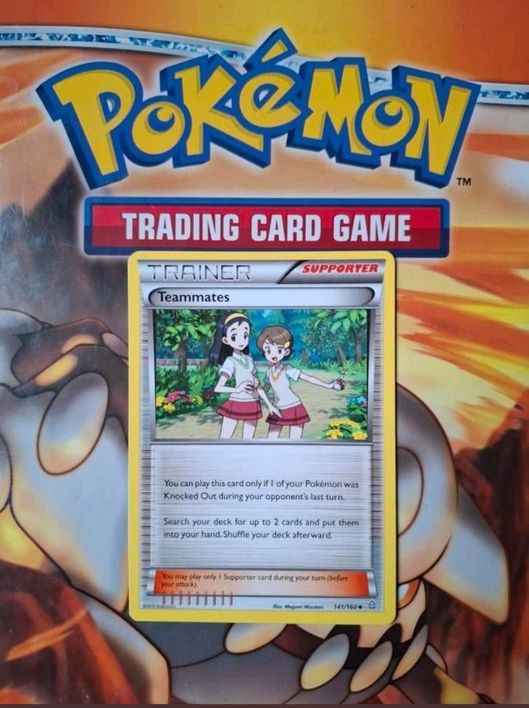 Teammates 141/160 XY Primal Clash pokemon kaart nm, Ophalen of Verzenden, Zo goed als nieuw, Losse kaart