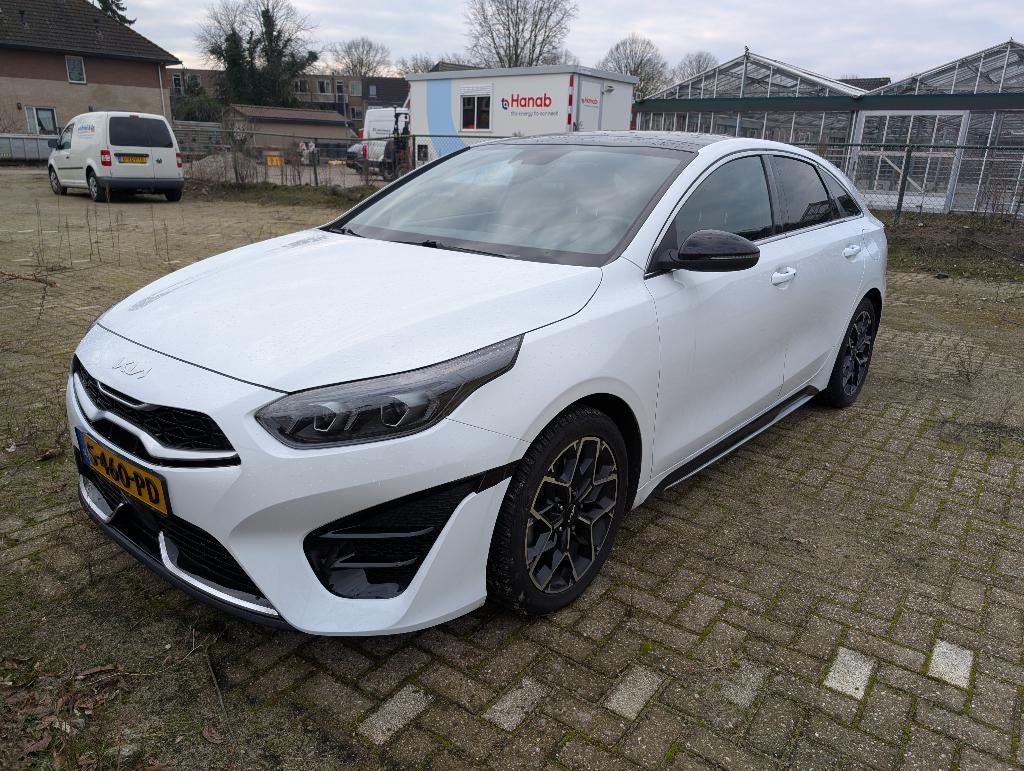 Kia (Pro) Cee d 1.5 T-gdi 160pk 2023 Wit - Automaat GT-Line, Auto's, Kia, 1325 kg, Zwart, 4 cilinders, Leder en Stof
