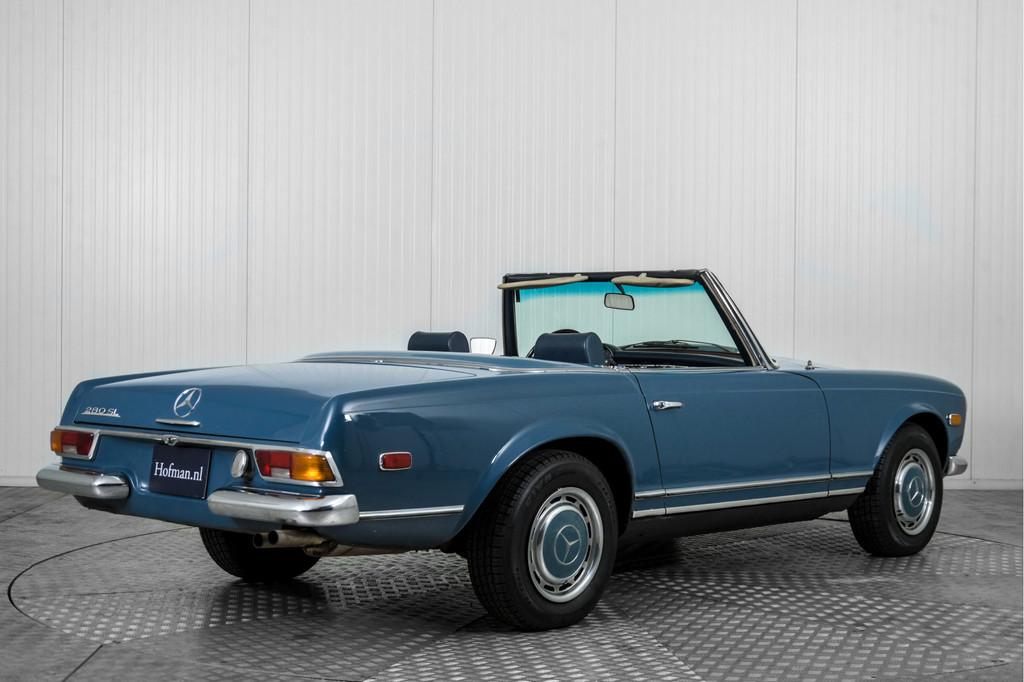 Mercedes-Benz 280 SL Pagode (bj 1969), Auto's, Mercedes-Benz, Gebruikt, Cabriolet, Blauw, Bedrijf