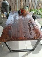 Robuuste Tuintafel voor onder overkapping, Ophalen, Gebruikt, Rechthoekig, Hout