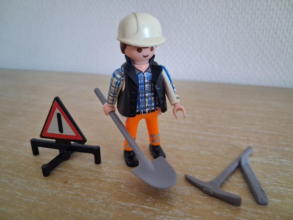 Playmobil straatmaker met gereedschap, Ophalen of Verzenden, Zo goed als nieuw, Complete set