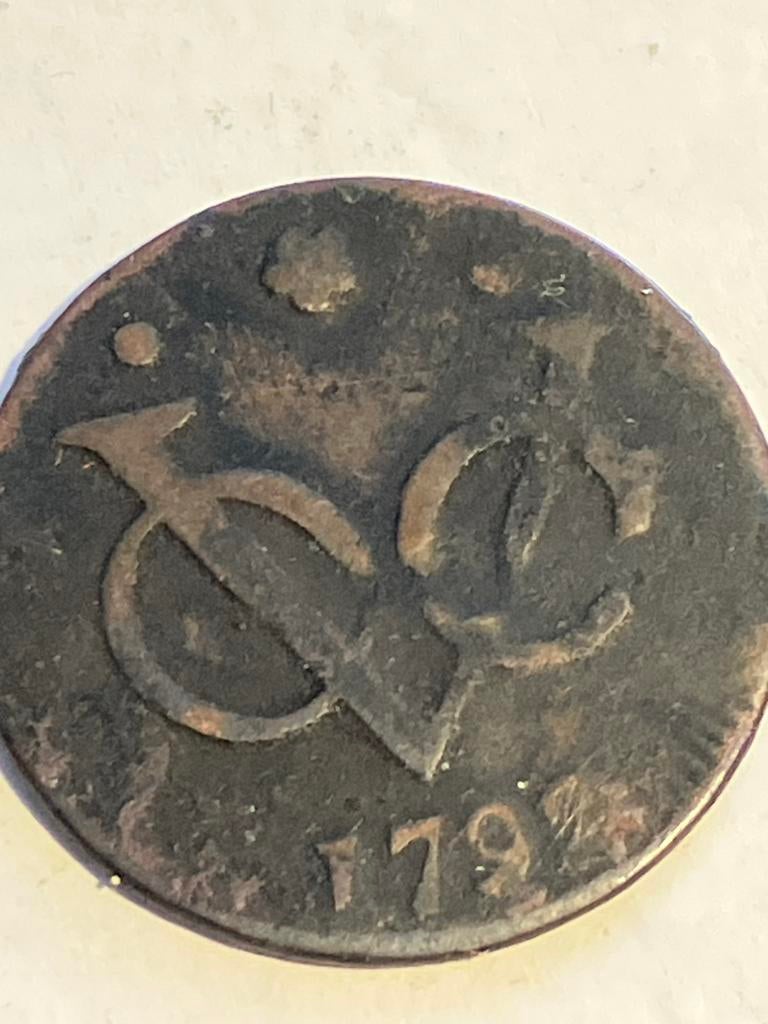 VOC duit West Friesland 1792, Postzegels en Munten, Munten | Nederland, Ophalen of Verzenden, Vóór koninkrijk, Overige waardes